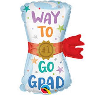 Qualatex - Way To Go Grad - Mini Shape - 34704