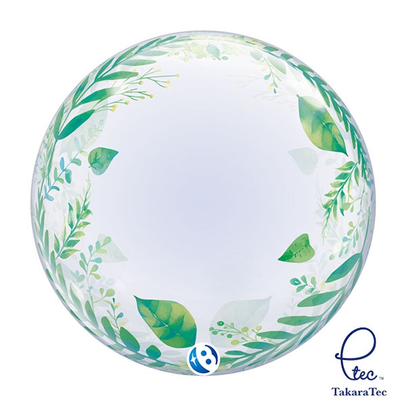 Elegant Greenery Stretchy Deco Bubble Balloons - 24 - 00190