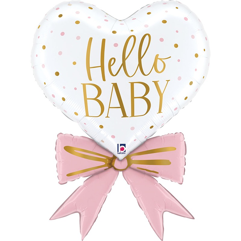 Grabo - 29" Pink Baby Bowtie Heart - 25712-P