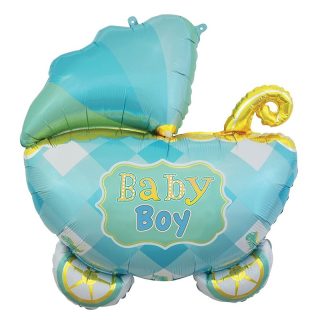Sensations - Jumbo Boy Baby Carriage - 35" - BL-SPTD35/005