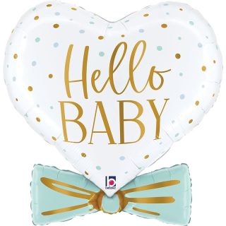 Grabo - 29" Blue Baby Bowtie Heart - 25713-P