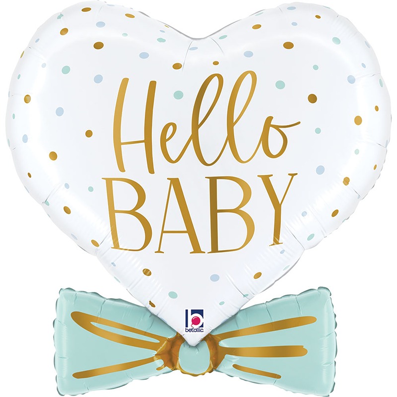 Grabo - 29" Blue Baby Bowtie Heart - 25713-P