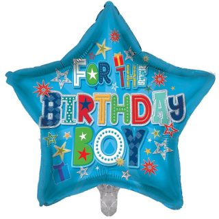 Sensations - Birthday Boy Star Shape - 18" - BL-GBST19/109
