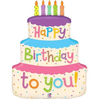 Grabo - Girly Birthday Cake - 23" - 35863-P
