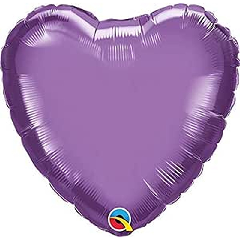 18" Chrome Purple Heart (Flat) - 89643