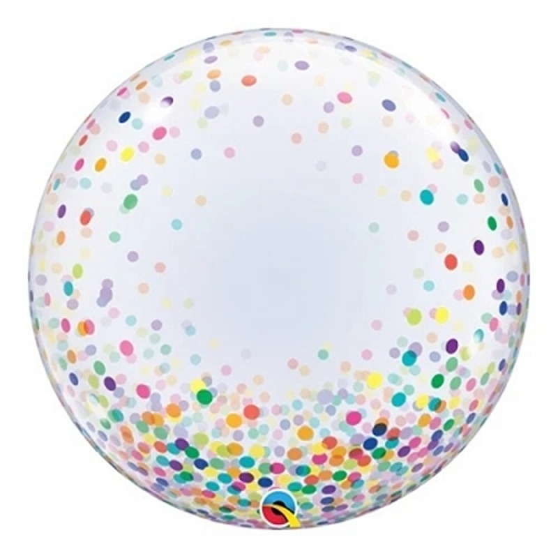 24" Deco Bubble - Colorful Confetti Dots - 57791
