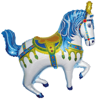 Flexmetal Horse Fair Blue (Carousel Horse) Unpackaged 35