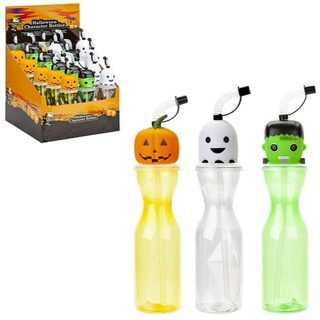 500ML HALLOWEEN CHARACTER BOTTLE IN 16PC PDQ 3 ASST DES - 977184