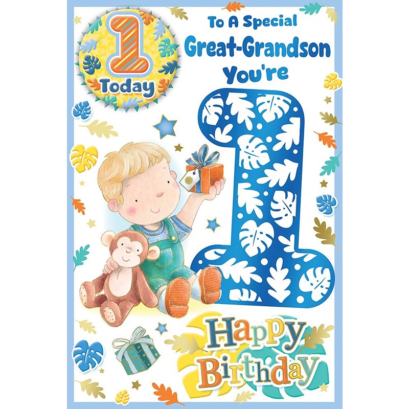 Xpress Yourself - Age 1 Great Grandson - Code 75 - 6pk - CC7515B/03*