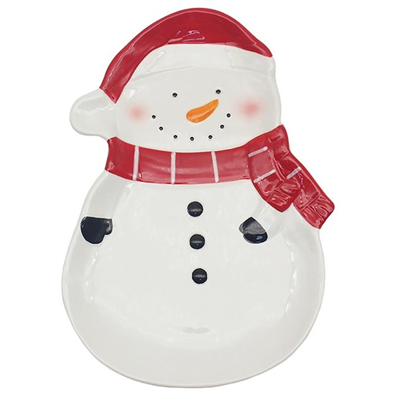 Lesser & Pavey - Xmas Novelty Plate Snowman - LP55616