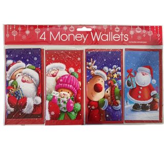 Tulip - Tulip - X'MAS MONEY WALLETS PACK OF 4 - XMW4-14