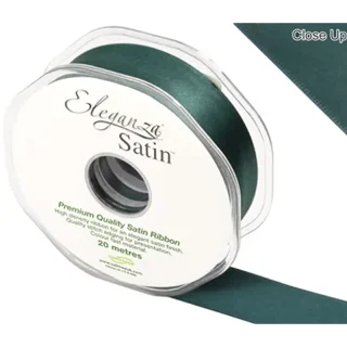 Eleganza Double Faced Satin 25mm x 20m Green No.50 - 454314