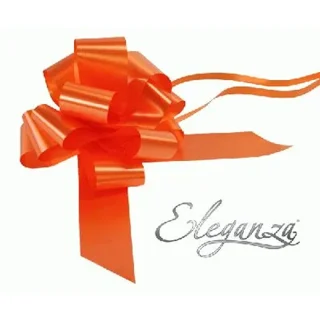 Eleganza Poly Pull Bows 50mm x 20pcs Orange No.04 - 620124