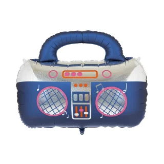 Foil balloon Boombox, 98x70.5 cm, navy blue - FB450