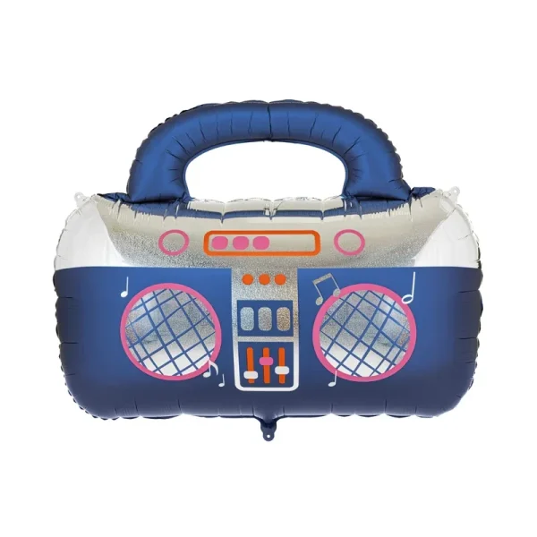 Foil balloon Boombox, 98x70.5 cm, navy blue - FB450