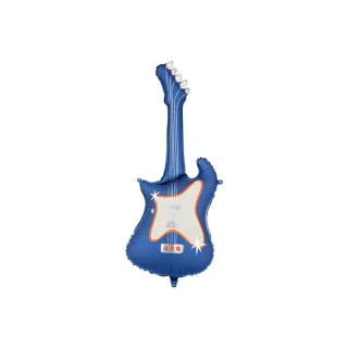Party Deco - Foil balloon Guitar, 41x105 cm, navy blue - FB458