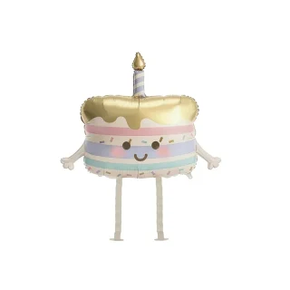 Walking Foil Balloon Cake - 67x57cm - Beige - FB462