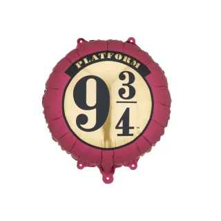 Foil balloon Harry Potter Platform 9 3/4, 35 cm, burgundy-beige - FB477