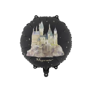Foil balloon Harry Potter Hogwarts Castle, 35 cm, black - FB480