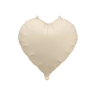 Foil Balloon Heart - 45cm - Cream - FB9T-013J