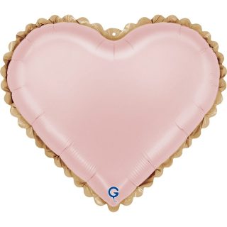 Grabo - 18" Lace Pink Heart Single Pack - G751800SPPWHG-P