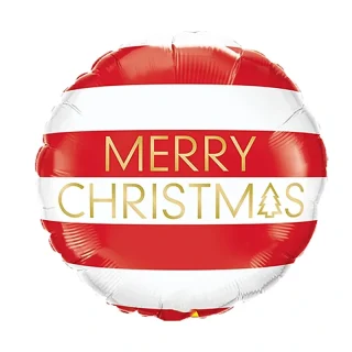 Christmas Red & White Stripes - 18" - 15037