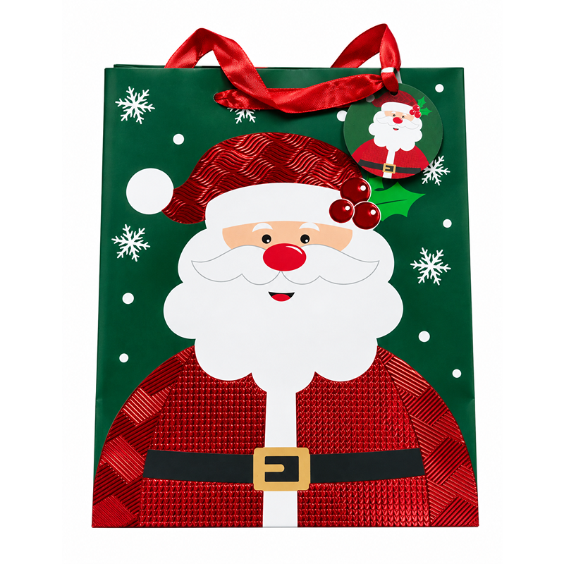 Tulip - Santa Clause Christmas Large Gift Bag - 6pk - XTUS-425L